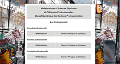 Desktop Screenshot of mathsciencespro.fr
